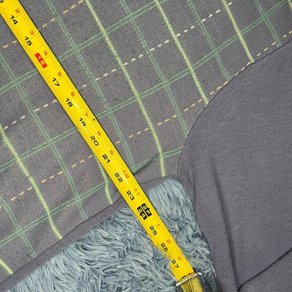 VINTAGE Striped V Neck Sweater Size XL Mens Retro Blue Puritan Preppy 90s - Picture 7 of 8